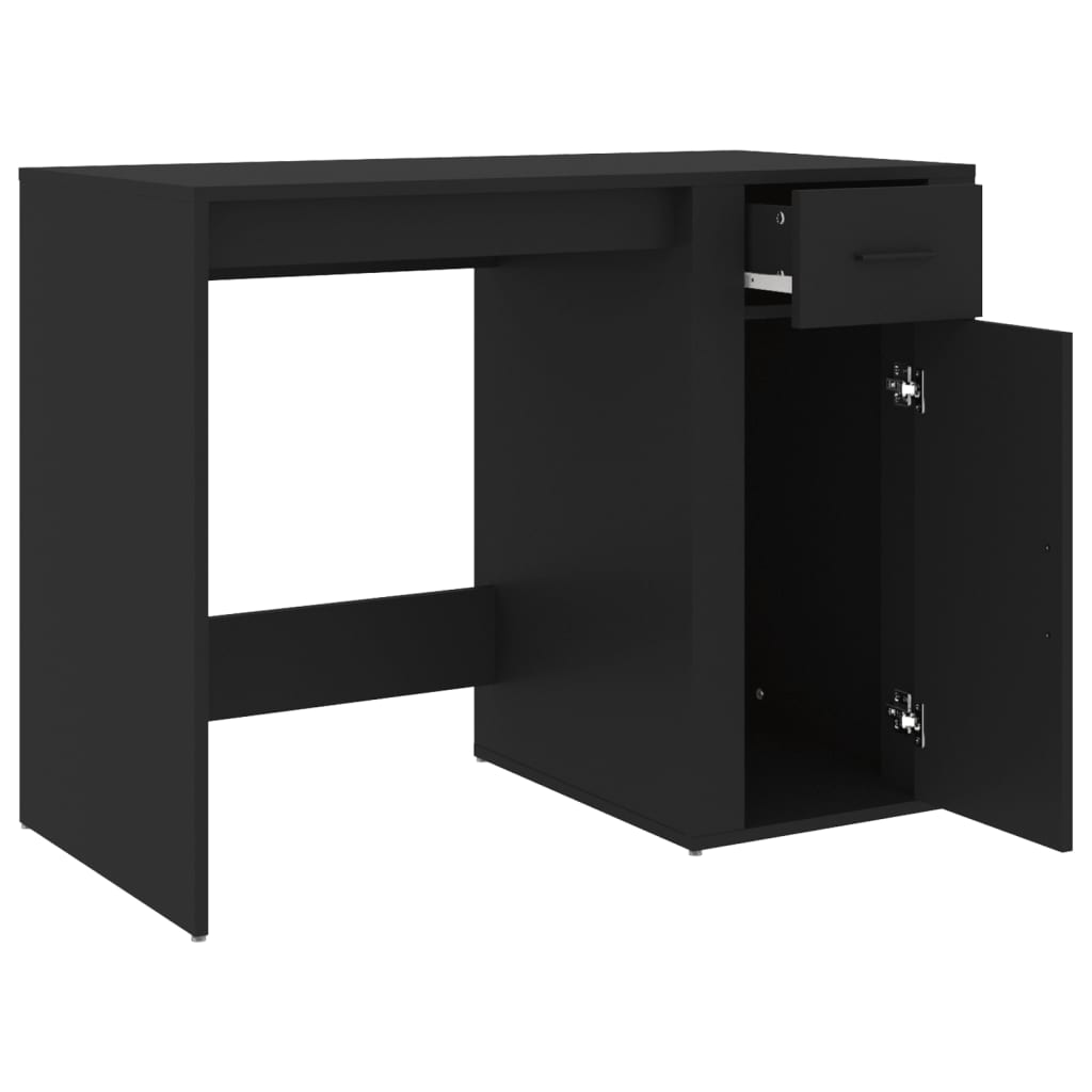vidaXL Desk Storage Computer Desk Writing Table for Office Engineered Wood-17