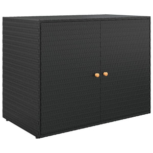 vidaXL Storage Unit Outdoor Storage Cabinet Patio Storage Box Poly Rattan-0