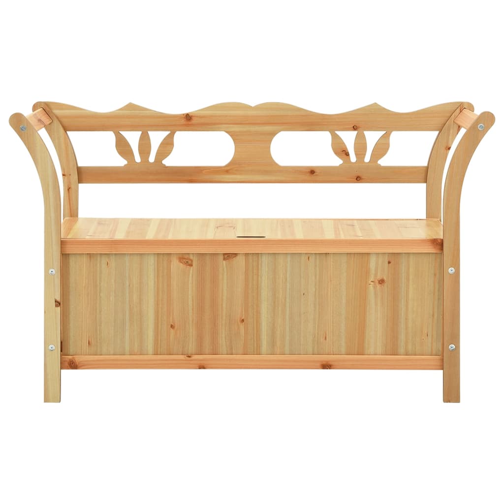 vidaXL Bench Storage Hall Bench for Living Room Dining Room Solid Wood Fir-17