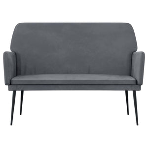 vidaXL Bench Black 42.5"x31.1"x31.1" Velvet-20