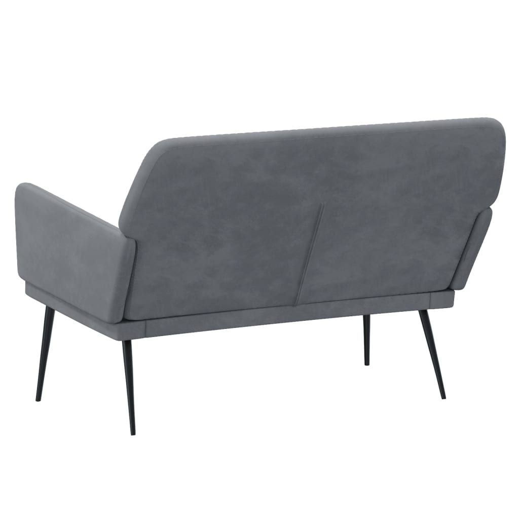 vidaXL Bench Black 42.5"x31.1"x31.1" Velvet-28