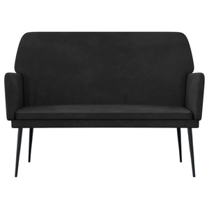 vidaXL Bench Black 42.5"x31.1"x31.1" Velvet-0