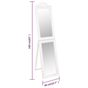 vidaXL Free-Standing Mirror Full Lenth Floor Mirror with Stand for Hallway-30