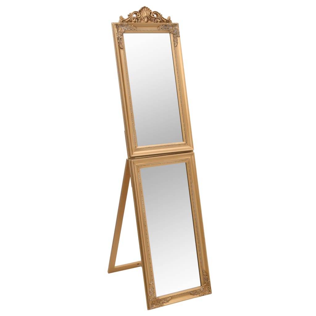 vidaXL Free-Standing Mirror Full Lenth Floor Mirror with Stand for Hallway-43