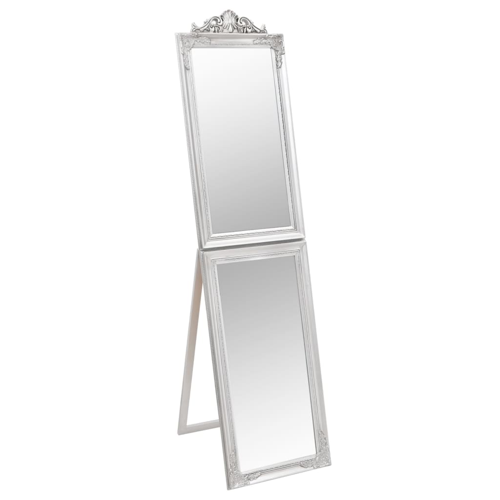 vidaXL Free-Standing Mirror Full Lenth Floor Mirror with Stand for Hallway-27