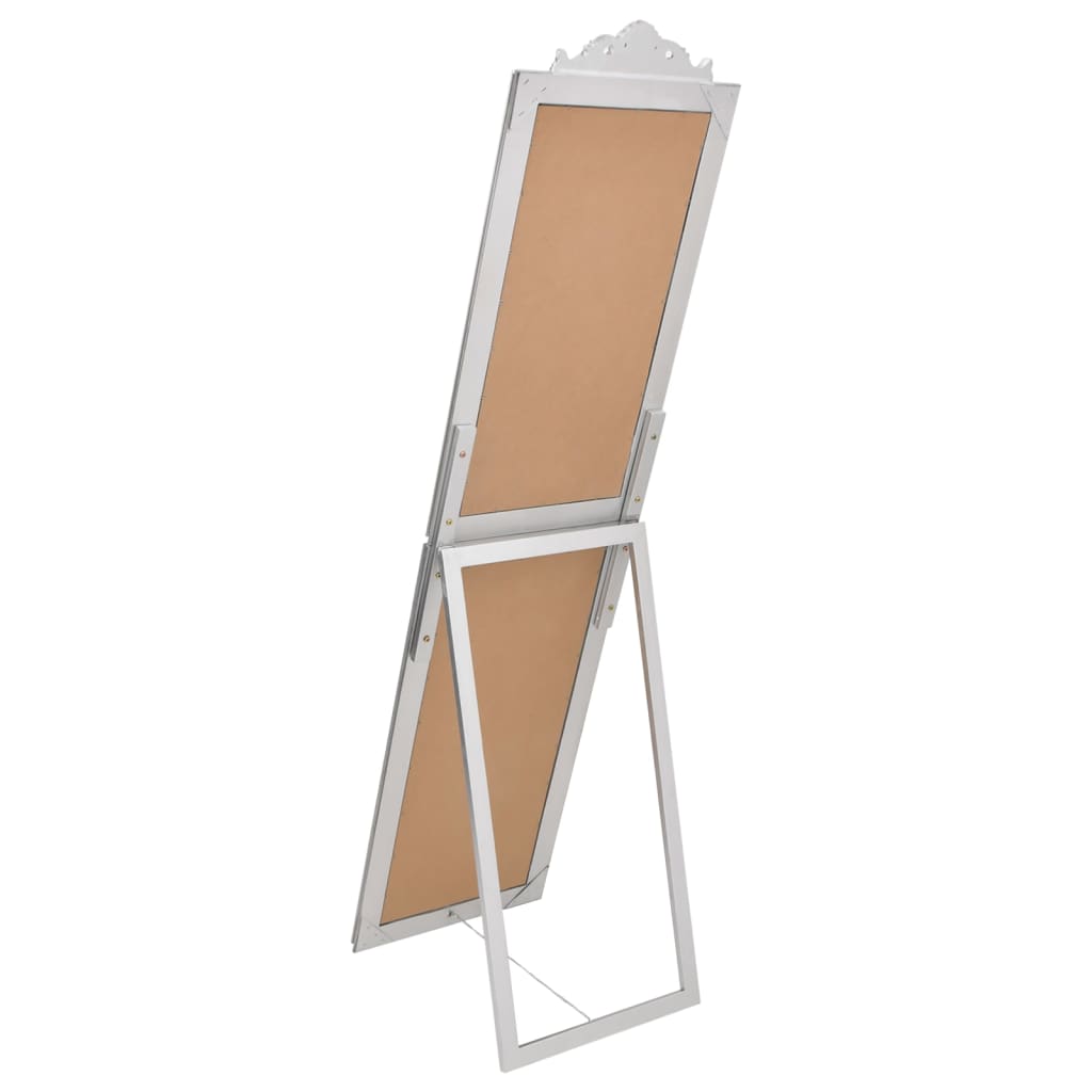 vidaXL Free-Standing Mirror Full Lenth Floor Mirror with Stand for Hallway-48