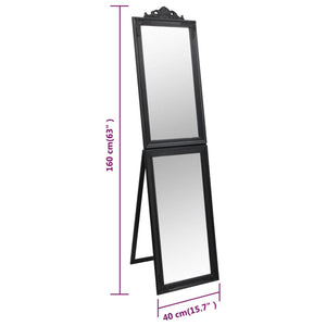 vidaXL Free-Standing Mirror Full Lenth Floor Mirror with Stand for Hallway-49