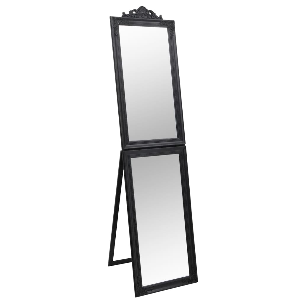 vidaXL Free-Standing Mirror Full Lenth Floor Mirror with Stand for Hallway-56