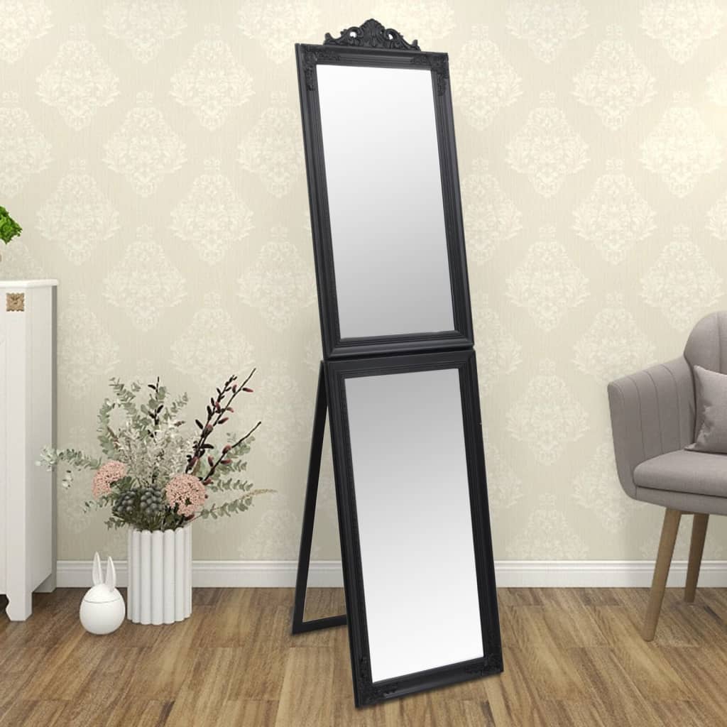 vidaXL Free-Standing Mirror Full Lenth Floor Mirror with Stand for Hallway-45