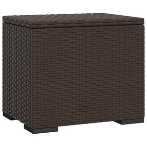 vidaXL Ottoman with Cushion Outdoor Patio Wicker Footstool Ottoman Poly Rattan-18