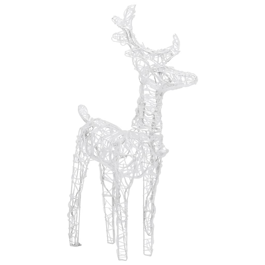 vidaXL Christmas Reindeers Xmas Decoration Light Display with LEDs Acrylic-12