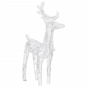 vidaXL Christmas Reindeers Xmas Decoration Light Display with LEDs Acrylic-20