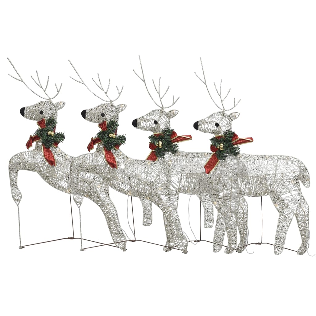 vidaXL Christmas Reindeers Decoration Christmas Lighting Display with LEDs-0