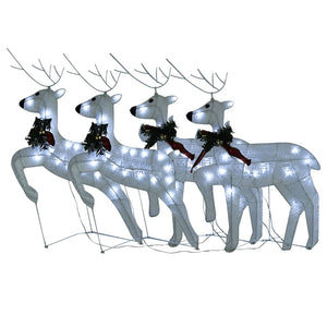 vidaXL Christmas Reindeers Decoration Christmas Lighting Display with LEDs-16