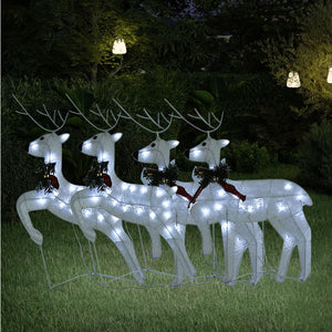 vidaXL Christmas Reindeers Decoration Christmas Lighting Display with LEDs-18