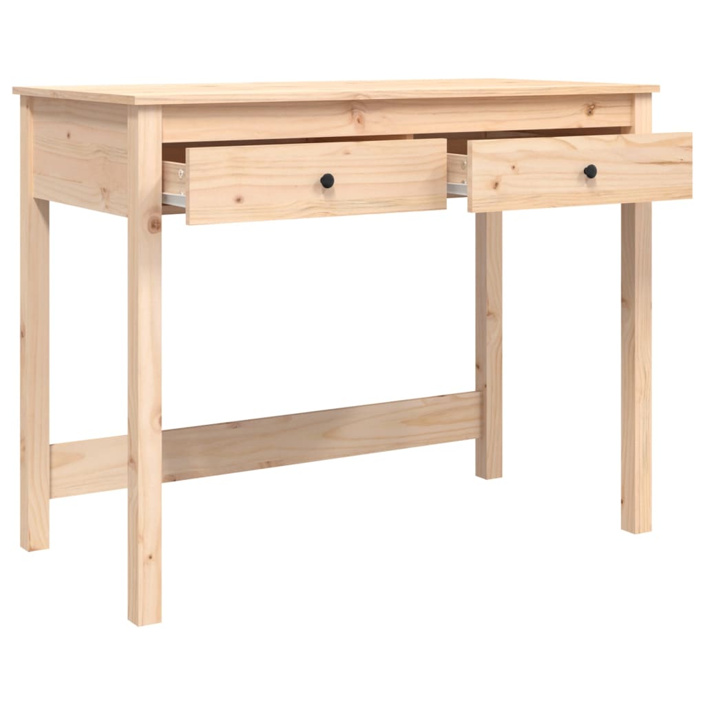 vidaXL Desk with Drawers Storage Computer Table Furniture Solid Wood Pine-16