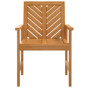 vidaXL Patio Chair Outdoor Patio Furniture Dining Chair Solid Wood Acacia-11