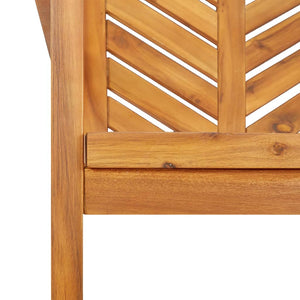 vidaXL Patio Chair Outdoor Patio Furniture Dining Chair Solid Wood Acacia-19