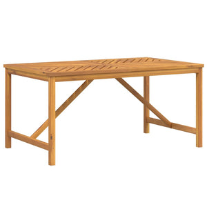 vidaXL Patio Table Outdoor Patio Furniture Dining Table Solid Wood Acacia-4