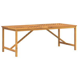 vidaXL Patio Table Outdoor Patio Furniture Dining Table Solid Wood Acacia-7