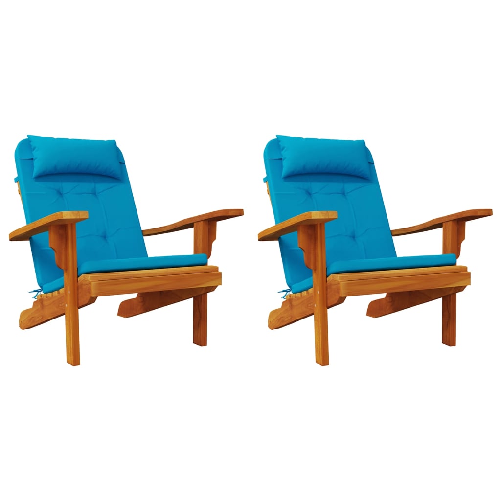 vidaXL Chair Cushion 2 Pcs Adirondack Seat Pad Chair Cushion Oxford Fabric-23