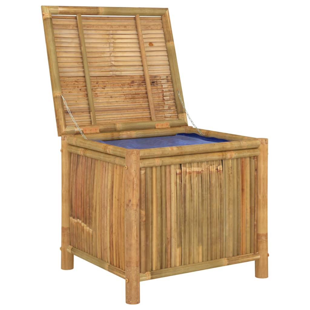 vidaXL Outdoor Storage Box Patio Furniture Garden Storage Chest Seat Bamboo-18