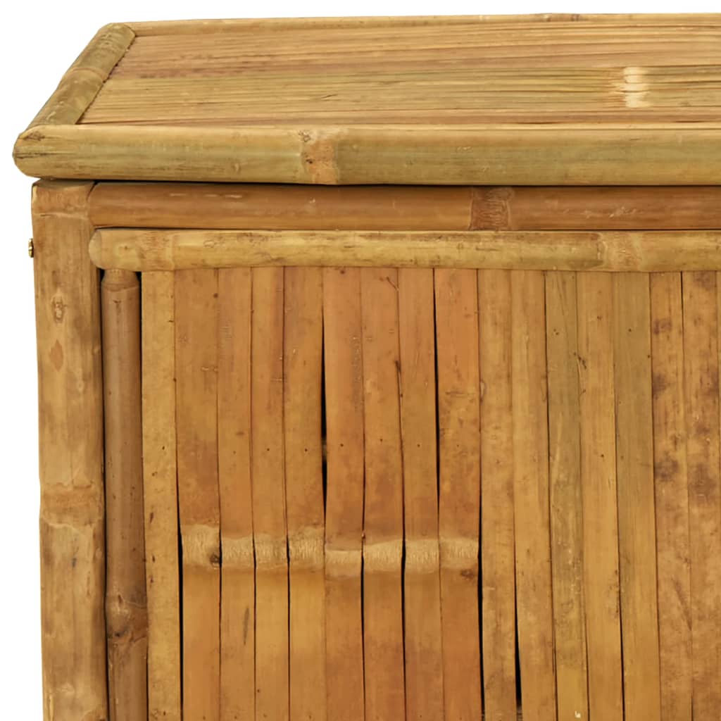 vidaXL Outdoor Storage Box Patio Furniture Garden Storage Chest Seat Bamboo-22