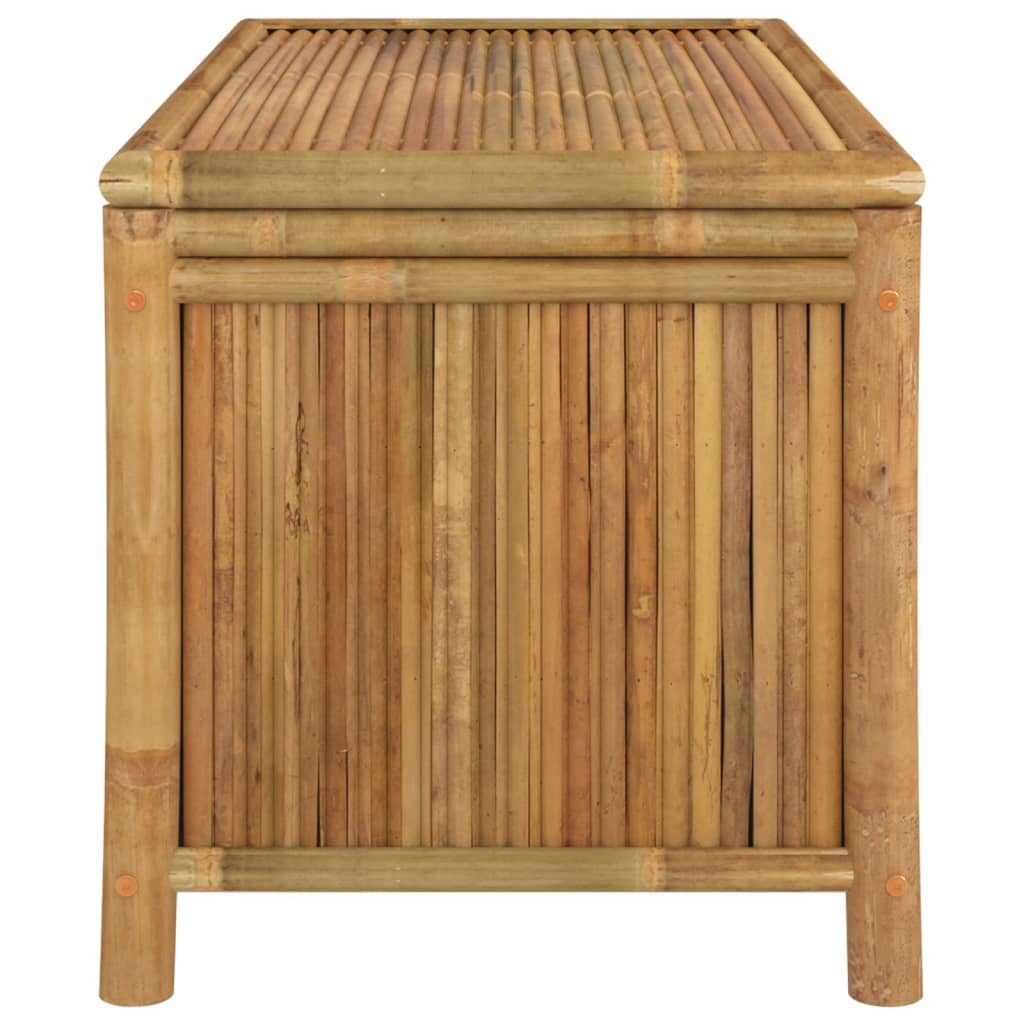 vidaXL Outdoor Storage Box Patio Furniture Garden Storage Chest Seat Bamboo-11