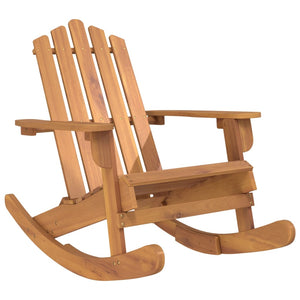 vidaXL Adirondack Rocking Chair Porch Rocker with High Back Solid Wood Acacia-1