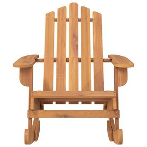 vidaXL Adirondack Rocking Chair Porch Rocker with High Back Solid Wood Acacia-17