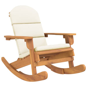 vidaXL Adirondack Rocking Chair Porch Rocker with High Back Solid Wood Acacia-7