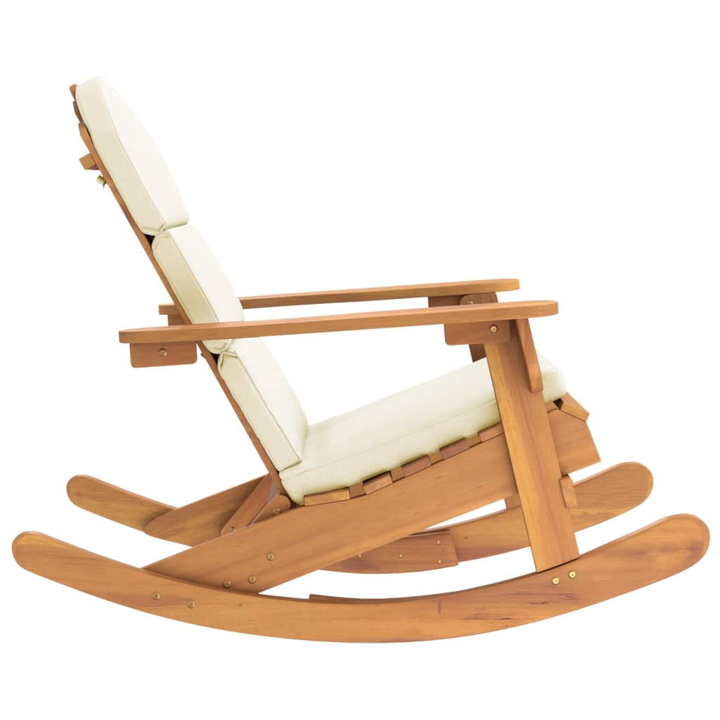 vidaXL Adirondack Rocking Chair Porch Rocker with High Back Solid Wood Acacia-10