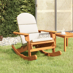 vidaXL Adirondack Rocking Chair Porch Rocker with High Back Solid Wood Acacia-9