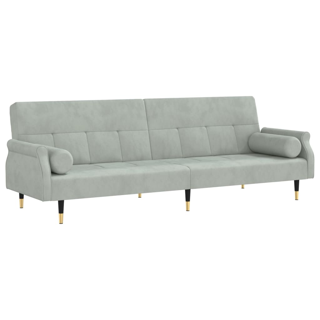 vidaXL Sofa Bed Loveseat Convertible Sofa Bed with Cushions for Studio Velvet-2