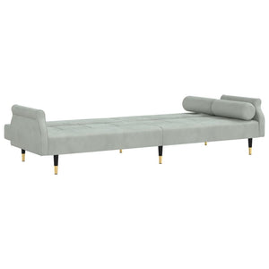 vidaXL Sofa Bed Loveseat Convertible Sofa Bed with Cushions for Studio Velvet-4