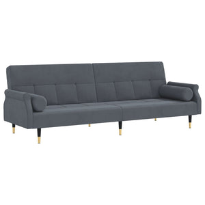 vidaXL Sofa Bed Loveseat Convertible Sofa Bed with Cushions for Studio Velvet-5