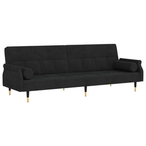 vidaXL Sofa Bed Loveseat Convertible Sofa Bed with Cushions for Studio Velvet-3