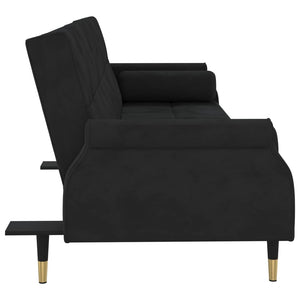 vidaXL Sofa Bed Loveseat Convertible Sofa Bed with Cushions for Studio Velvet-22