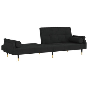 vidaXL Sofa Bed Loveseat Convertible Sofa Bed with Cushions for Studio Velvet-28