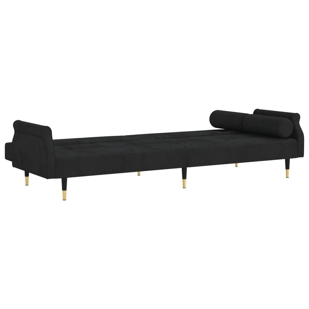 vidaXL Sofa Bed Loveseat Convertible Sofa Bed with Cushions for Studio Velvet-34