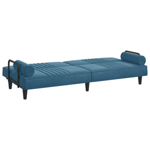 vidaXL Sofa Bed with Armrests Couch Recliner Loveseat Folding Daybed Velvet-10