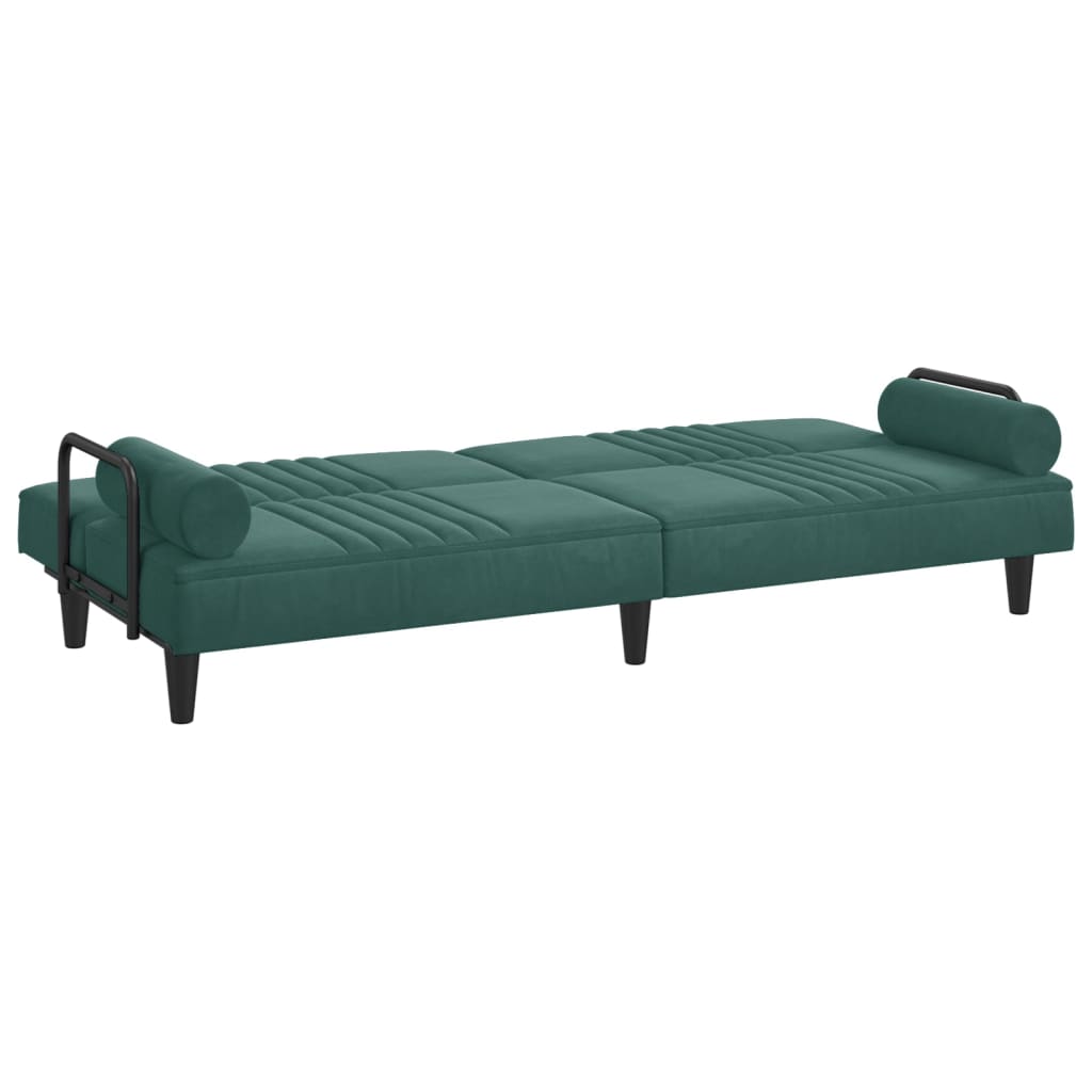 vidaXL Sofa Bed with Armrests Couch Recliner Loveseat Folding Daybed Velvet-9