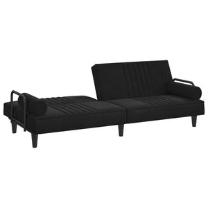 vidaXL Sofa Bed with Armrests Couch Recliner Loveseat Folding Daybed Velvet-32