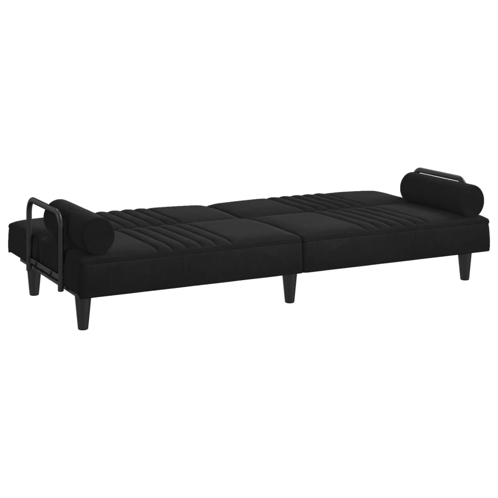 vidaXL Sofa Bed with Armrests Couch Recliner Loveseat Folding Daybed Velvet-38