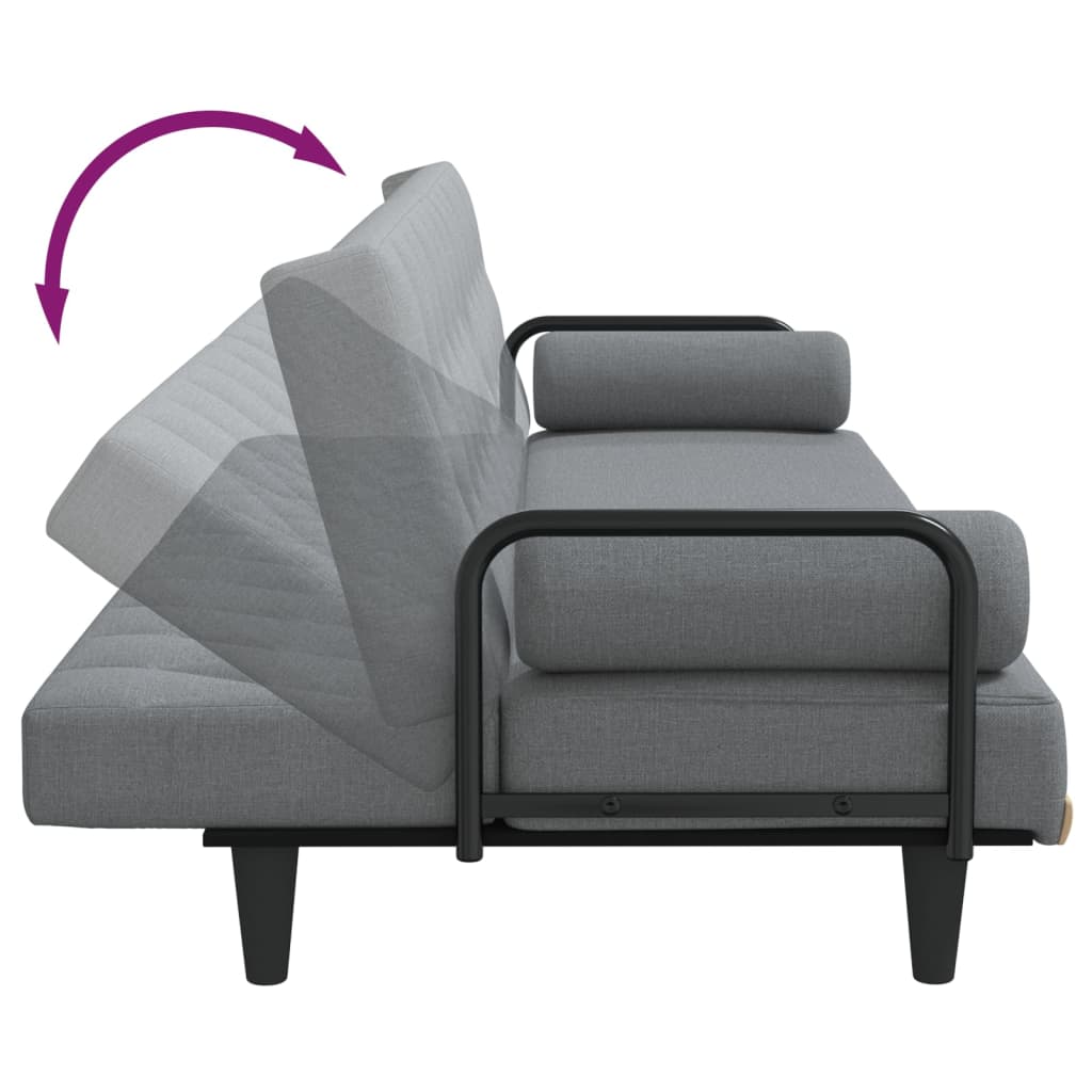 vidaXL Sofa Bed with Armrests Sleeper Sofa Loveseat Recliner Chair Fabric-61