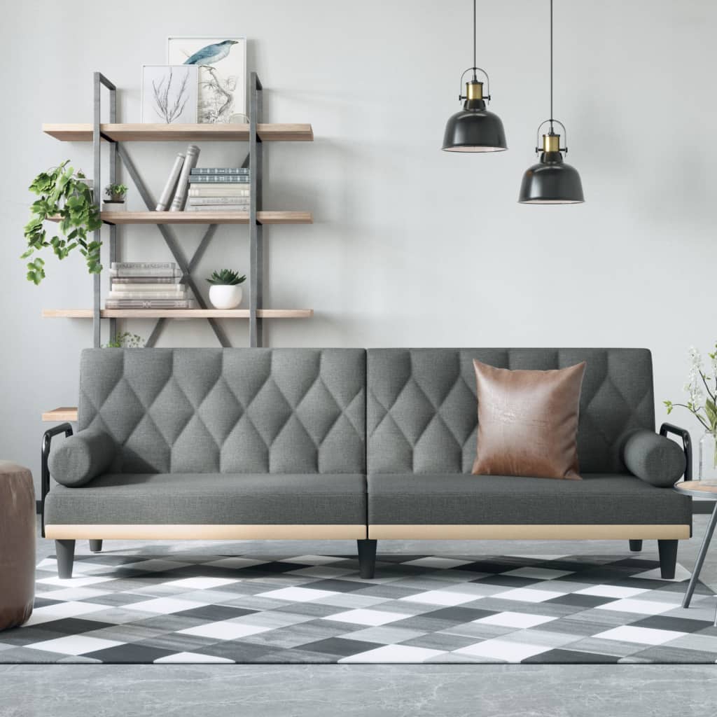 vidaXL Sofa Bed with Armrests Sleeper Sofa Loveseat Recliner Chair Fabric-50