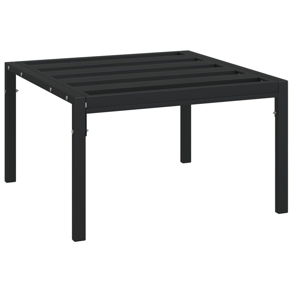 vidaXL Patio Furniture All-Weather Outdoor Metal Coffee Table for Garden Steel-16