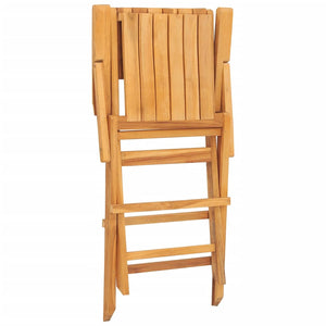 vidaXL Folding Patio Chairs 2 pcs 21.7"x24"x35.4" Solid Wood Teak-4