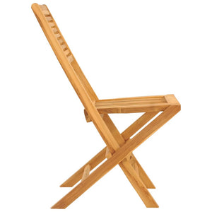 vidaXL Folding Patio Chairs 2 pcs 18.5"x24.4"x35.4" Solid Wood Teak-3