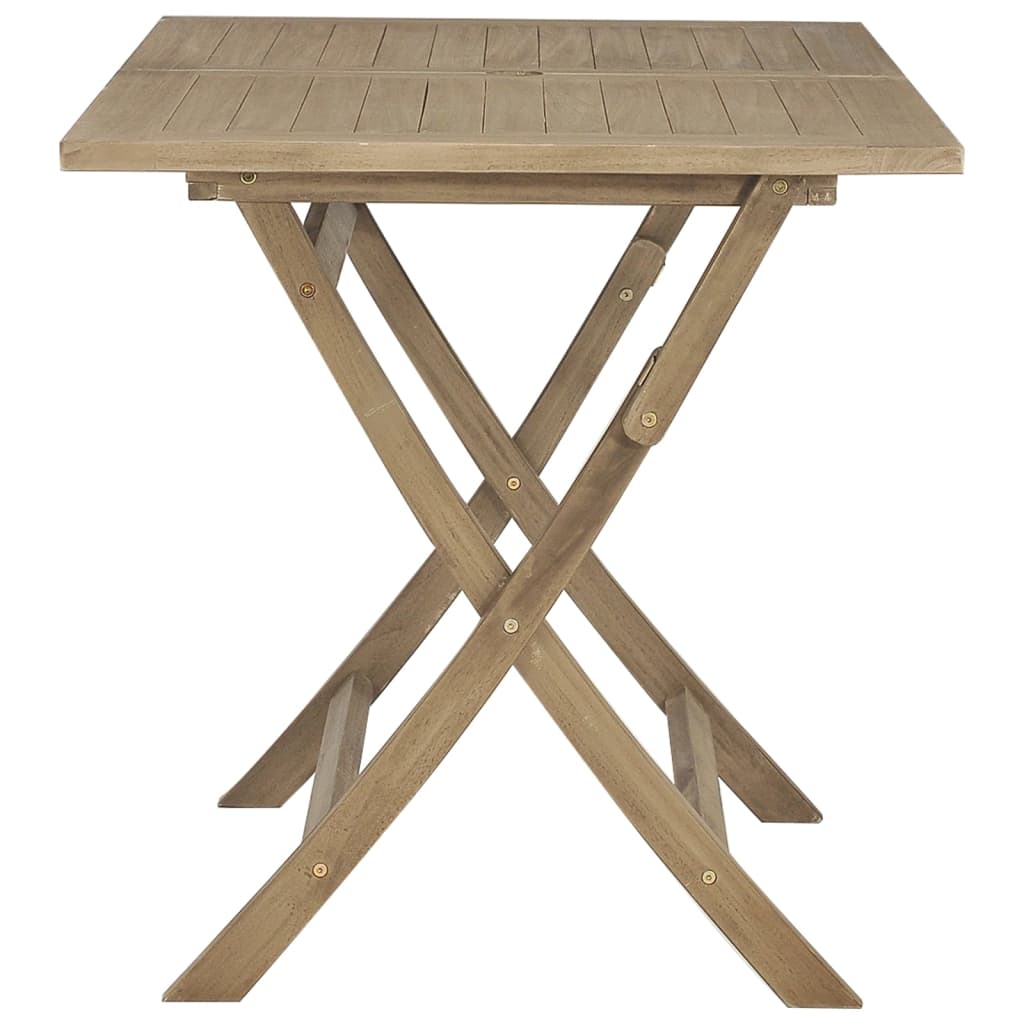 vidaXL Outdoor Dining Table Folding Table Garden Furniture Solid Wood Teak-2